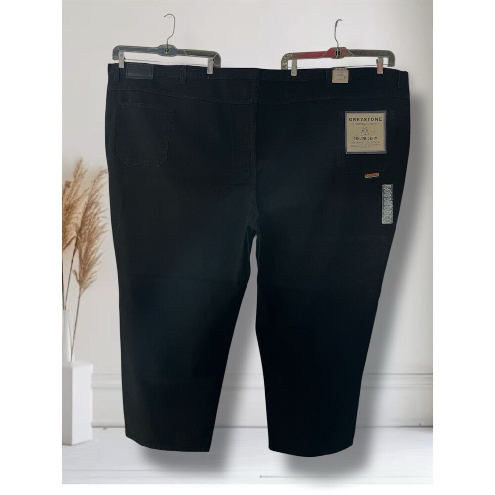Big & Tall W78 L32 Greystone Clothing Company Authentic Collection Black Denim